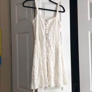 A creme dress